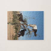 Sonnige Ziegen im Baum Puzzle (Horizontal)