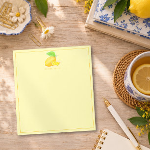 Sonnige Zitrone Citrus Notizblock