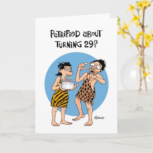 Sonniger 29. Geburtstag Karte (Gelbe Blume)