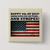 Sonniger 4. Juli Button (Vorderseite)