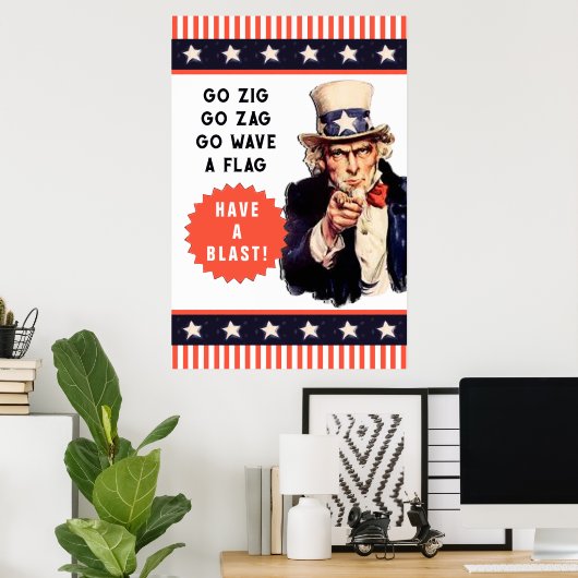 Sonniger 4. Juli Poster (Heimbüro)