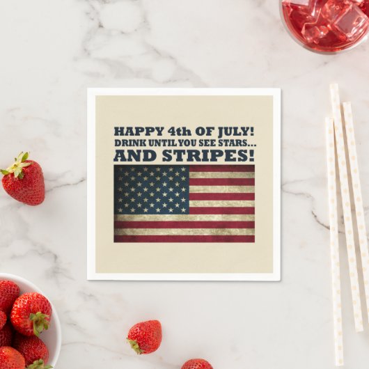 Sonniger 4. Juli Serviette (Beispiel)