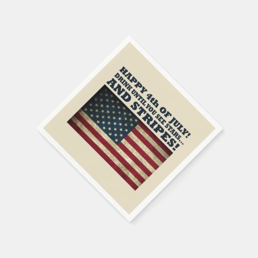 Sonniger 4. Juli Serviette (Ecke)