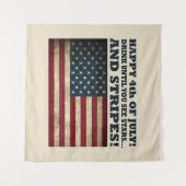 Sonniger 4. Juli Wandteppich (Vorderseite (Horizontal))