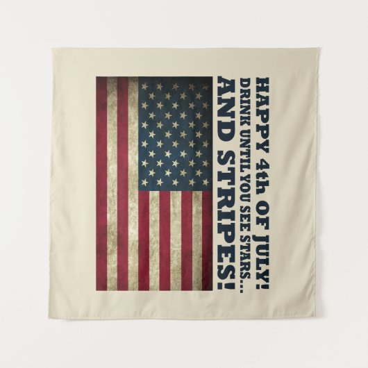 Sonniger 4. Juli Wandteppich (Vorderseite (Horizontal))