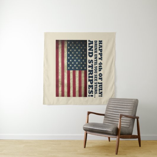 Sonniger 4. Juli Wandteppich (Beispiel (Horizontal))