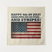 Sonniger 4. Juli Wandteppich (Vorderseite)