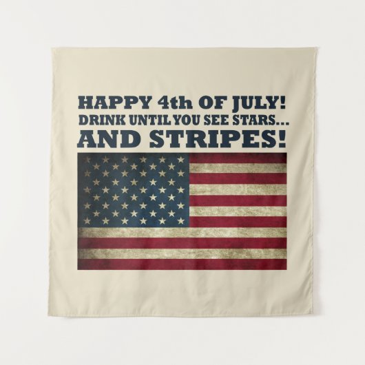 Sonniger 4. Juli Wandteppich (Vorderseite)