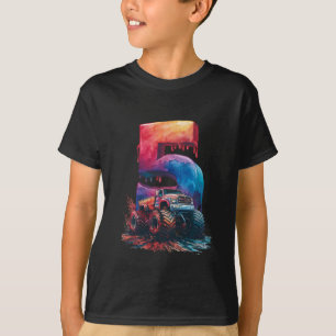 Sonniger 5. Geburtstag Blast Cooler monströser Lkw T-Shirt