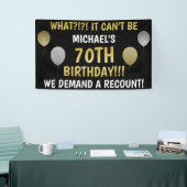 Sonniger 70. Geburtstag (Umrechnung) Banner (Messeveranstaltung)