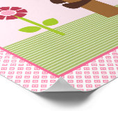 Sonniger Affe Tree Safari Personalisiertes Poster (Ecke)