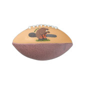 Sonniger Biber mit Kettensäge Cartoon Spaß Football (Gedreht 90)