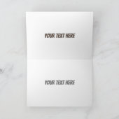 Sonniger Biber mit Kettensäge Cartoon Spaß Karte (Innenseite)