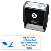 Sonniger Biber mit Kettensäge Cartoon Spaß Permastempel (Beispiel)