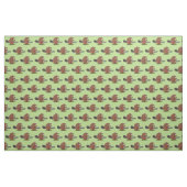 Sonniger Biber mit Kettensäge Cartoon Spaß Stoff (Fat Quarter (45,7 x 55,9 cm))