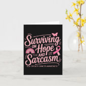 Sonniger Brustkrebs Karte (Gelbe Blume)