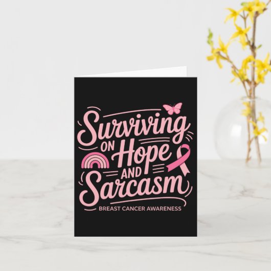 Sonniger Brustkrebs Karte (Gelbe Blume)