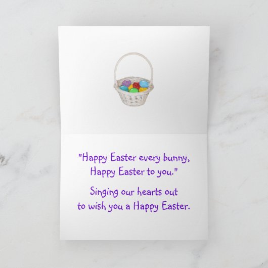 Sonniger Chor Feiertagskarte (Innenseite)