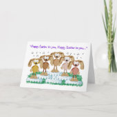 Sonniger Chor Feiertagskarte (Vorderseite)