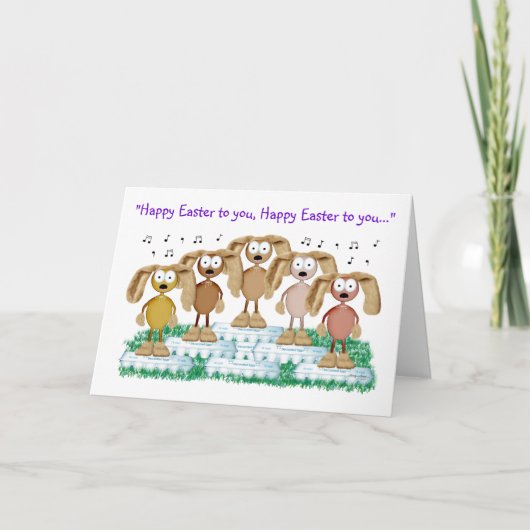 Sonniger Chor Feiertagskarte (Vorderseite)