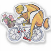 Sonniger Clownfisch auf einem Fahrrad Clownschuh Aufkleber (Vorderseite)