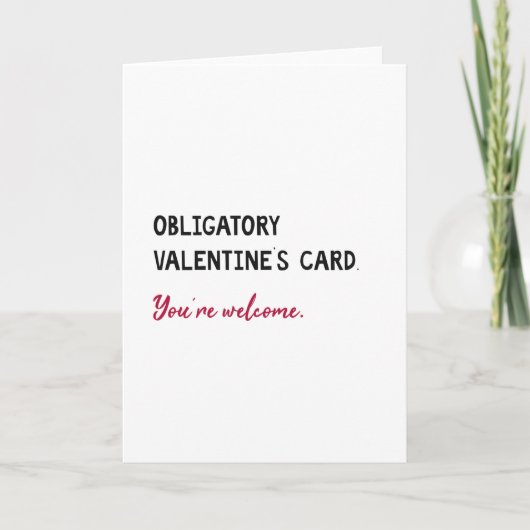 Sonniger, einfacher Valentinstag Feiertagskarte (Vorderseite)