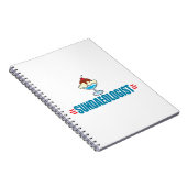 Sonniger Eiskrem Notizblock (Rechte Seite)