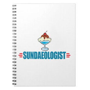 Sonniger Eiskrem Notizblock