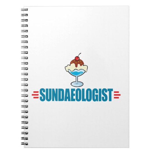 Sonniger Eiskrem Notizblock (Vorderseite)