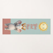 Sonniger Elefant & Tiger Serenity Yogamatte (Vorderseite (Horizontal))