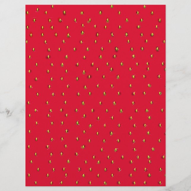 Sonniger Erdbeerhintergrund rot (Vorderseite)