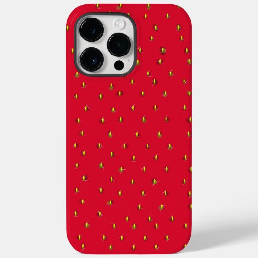 Sonniger Erdbeerhintergrund rot Case-Mate iPhone Hülle (Rückseite)