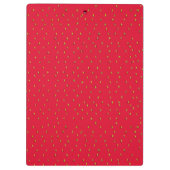 Sonniger Erdbeerhintergrund rot Klemmbrett (Rückseite)