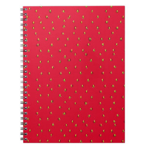Sonniger Erdbeerhintergrund rot Notizblock