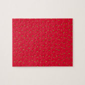 Sonniger Erdbeerhintergrund rot Puzzle (Horizontal)