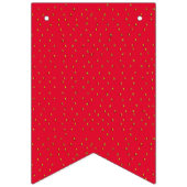 Sonniger Erdbeerhintergrund rot Wimpelkette (Erste Fahne)