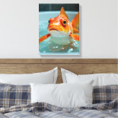 Sonniger Fisch im Bad Leinwanddruck (Insitu (Schlafzimmer))