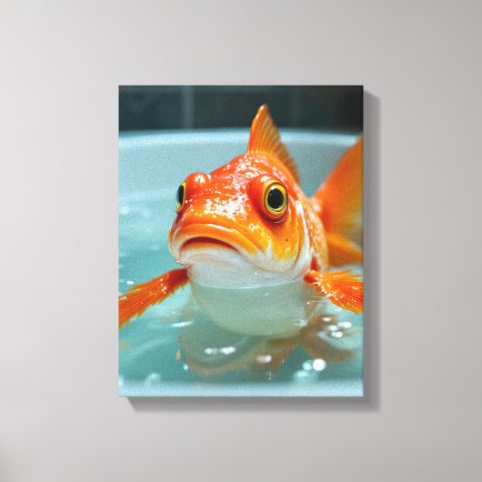 Sonniger Fisch im Bad Leinwanddruck (Vorderseite)