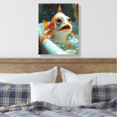 Sonniger Fisch im Bad Leinwanddruck (Insitu (Schlafzimmer))