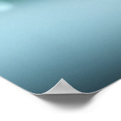 Sonniger Fisch im Bad Poster (Ecke)