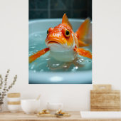Sonniger Fisch im Bad Poster (Küche)