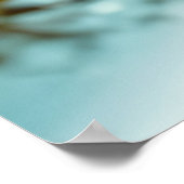 Sonniger Fisch im Bad Poster (Ecke)