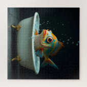 Sonniger Fisch im Bad Puzzle (Horizontal)