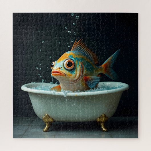Sonniger Fisch im Bad Puzzle (Vertikal)