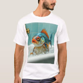 Sonniger Fisch im Bad T-Shirt (Vorderseite)