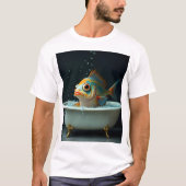 Sonniger Fisch im Bad T-Shirt (Vorderseite)