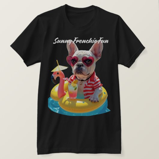 Sonniger französischer Spaß T-Shirt (Design vorne)