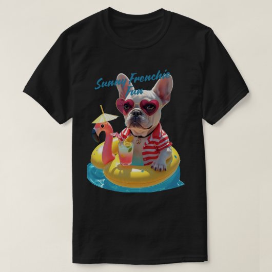 Sonniger französischer Spaß T-Shirt (Design vorne)