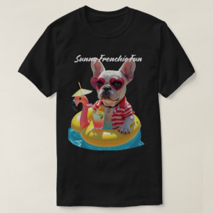 Sonniger Frenchie-Spaß T-Shirt