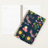 Sonniger Frühling bläst Blumendesign mit zitternde Planer (Anzeige)